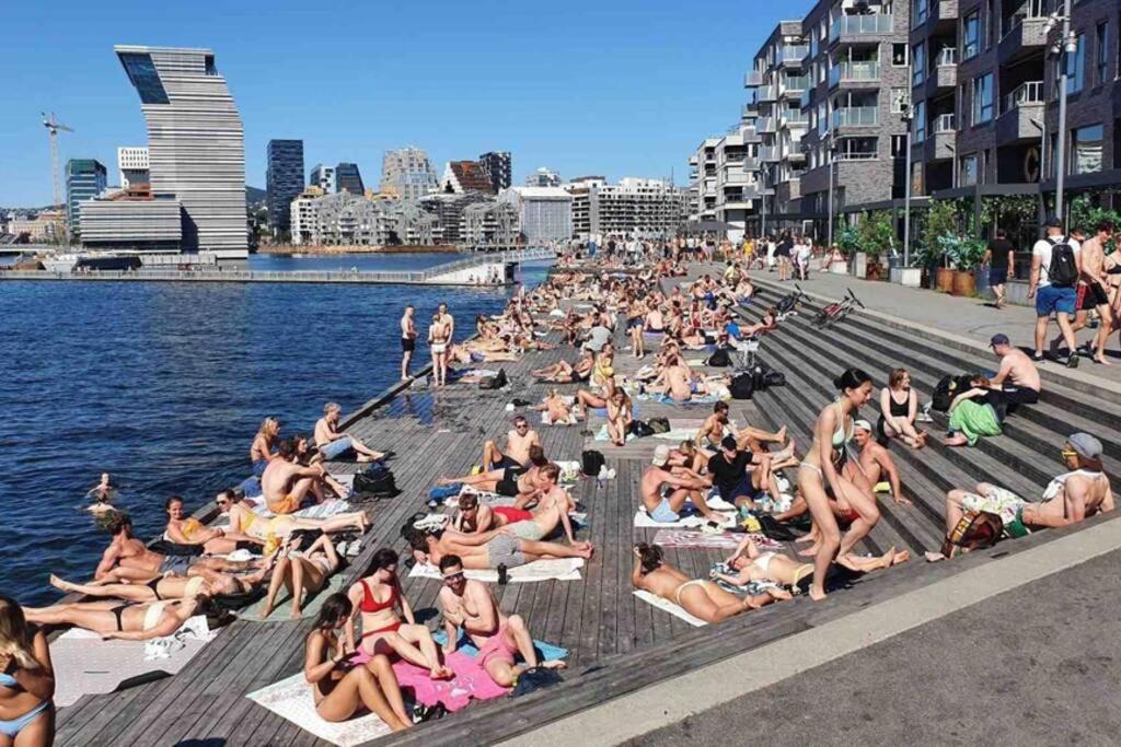 Top Floor City Center Flat With Free Parking Oslo Exterior foto