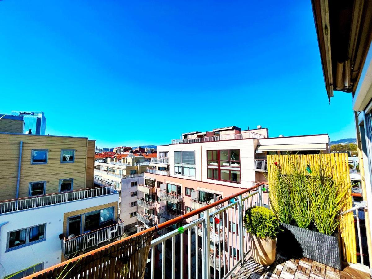 Top Floor City Center Flat With Free Parking Oslo Exterior foto